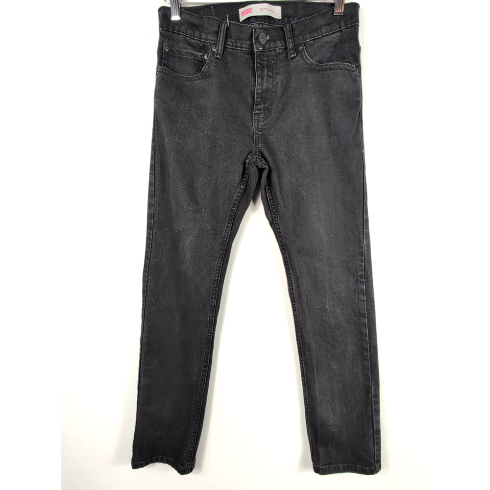Levi’s 511 Men’s Black Jeans Slim Fit Straight Leg Stretch Denim Size 29x29